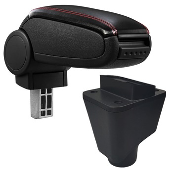 Cotiera Dacia Logan / Sandero (09.2004-2017) marca aVr - negru piele ecologica cu cusatura rosie Cotiera Dacia Logan / Sandero (09.2004-2017) marca aVr - negru piele ecologica cu cusatura rosie