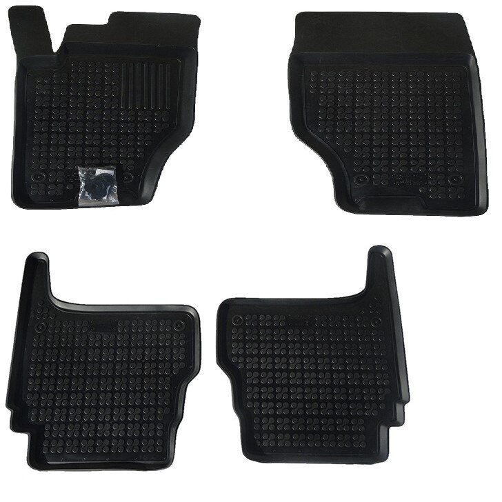 Set 4 covorase interior din cauciuc stil tavita MAGSTAR LUX dedicate, compatibile cu Kia Sorento I 2003-2009, Negru