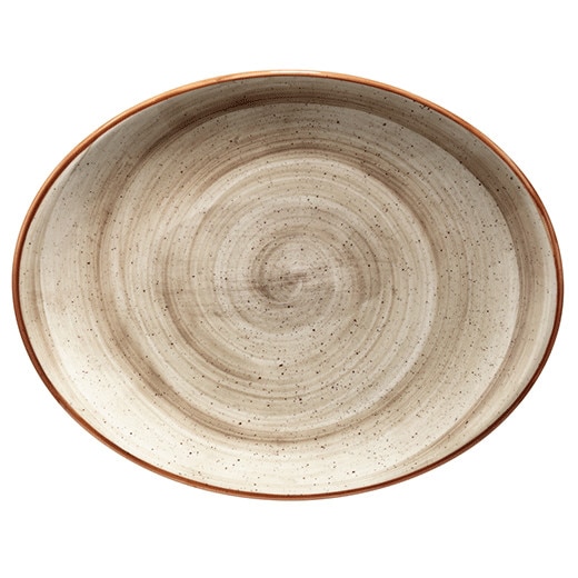 Farfurie ovala din portelan BONNA colectia TERRAIN 31cm MN010141