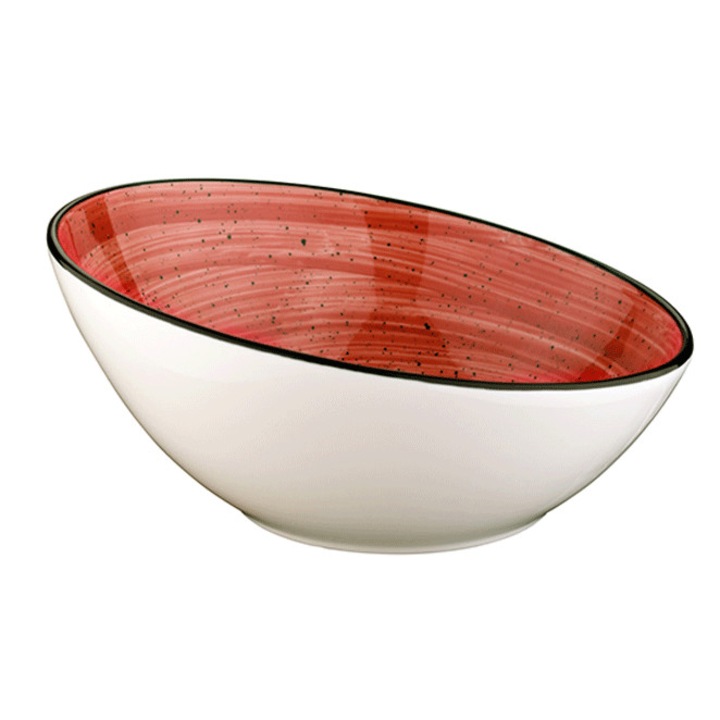 Bol inclinat din portelan premium, Passion, 350 ml