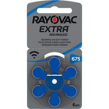 Baterii auditive Rayovac Extra Advanced 675ZA set 60 bucati (10 blistere) Baterii auditive Rayovac Extra Advanced 675ZA set 60 bucati (10 blistere)