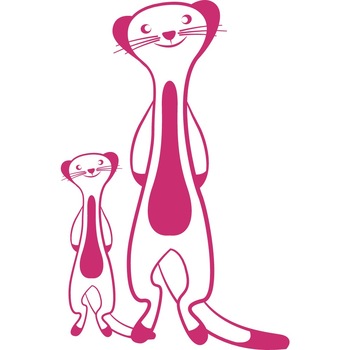 Suricate - Sticker Decorativ - Magenta - 89 x 137 cm Suricate - Sticker Decorativ - Magenta - 89 x 137 cm