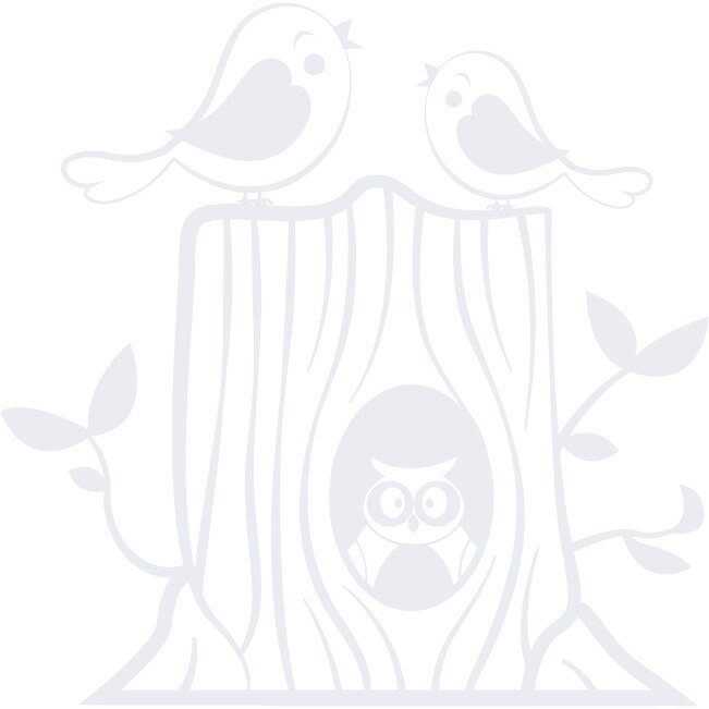 Pasari mici - Sticker Decorativ - Alb polar - 89 x 89 cm