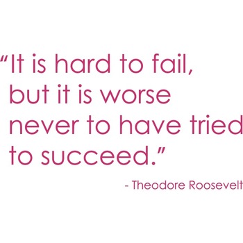 It is hard to fail - Sticker Decorativ - Magenta - 74 x 132 cm It is hard to fail - Sticker Decorativ - Magenta - 74 x 132 cm