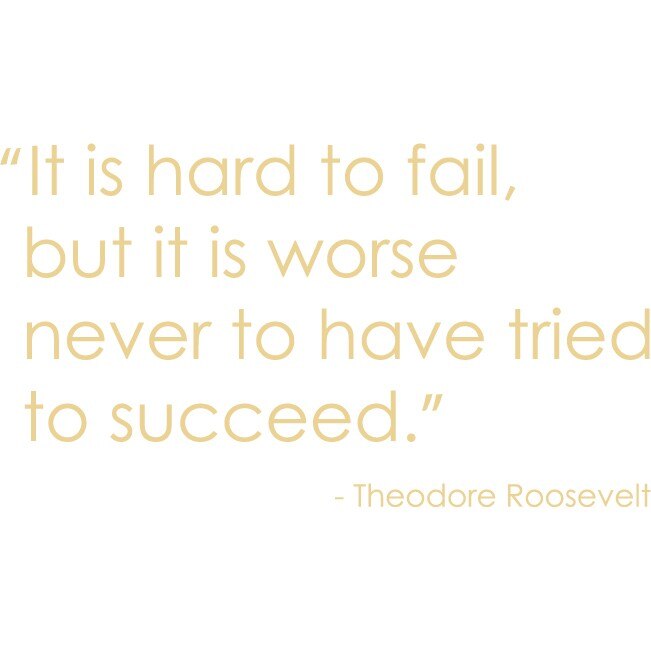 It is hard to fail - Sticker Decorativ - Bej - 98 x 175 cm