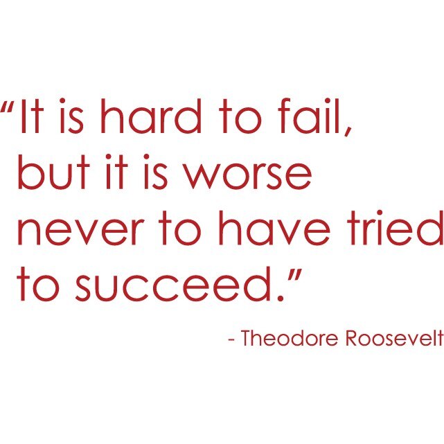 It is hard to fail - Sticker Decorativ - Rosu Cardinal - 74 x 132 cm