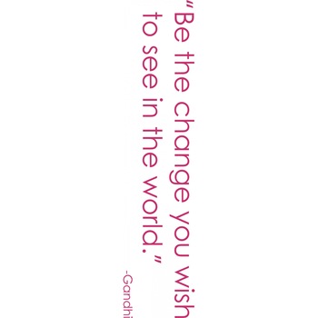 Be the change - Sticker Decorativ - Magenta - 180 x 40 cm Be the change - Sticker Decorativ - Magenta - 180 x 40 cm