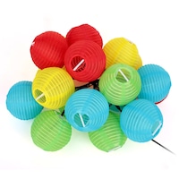 Ghirlanda Timeless Tools cu 10 lampioane colorate, LED