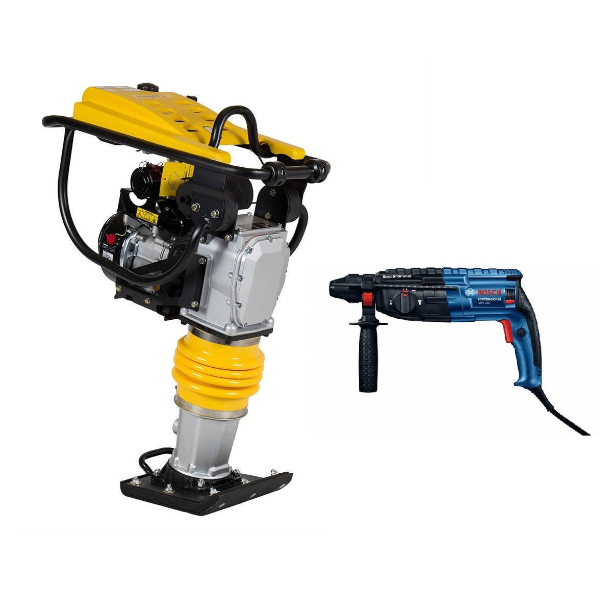 Mai compactor Stager SG80LC + Ciocan rotopercutor SDS-Plus Bosch GBH 240