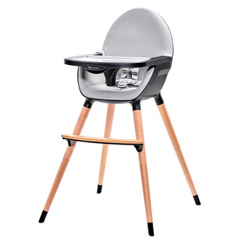 Scaun de masa 2 in 1 Kinderkraft Fini, Gri/Negru Scaun de masa 2 in 1 Kinderkraft Fini, Gri/Negru