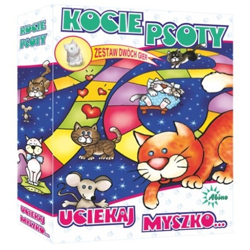 Joc educativ 2in1 Abino, Cat Mischief/Run Mouse