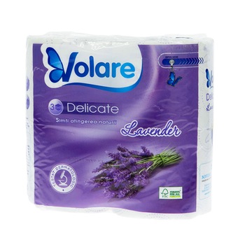 Hartie igienica Volare Delicate lavanda 4 role/set Hartie igienica Volare Delicate lavanda 4 role/set