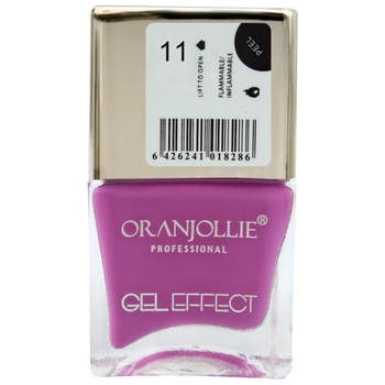 Lac de unghii Oranjollie Gel Effect 11, 15 ml Lac de unghii Oranjollie Gel Effect 11, 15 ml
