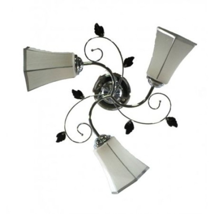 Candelabru Nikom NG 70238-3, E27, 3x40W, 220V, alb, crom