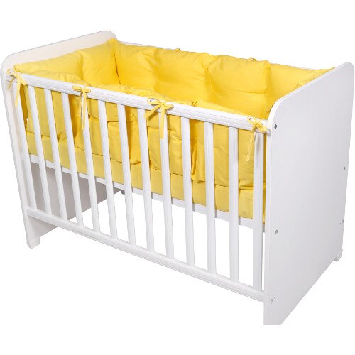 Set Lorelli Protectii Laterale pentru Pat 4 Piese 60 x 120 cm, Yellow