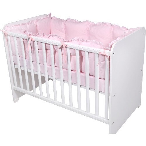 Set Lorelli Protectii Laterale pentru Pat 4 Piese 60 x 120 cm, Pink