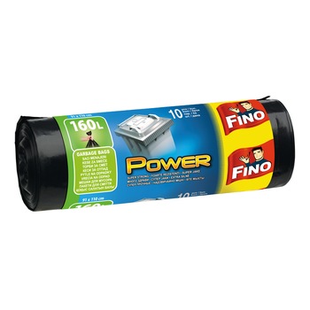Saci menajeri super strong Fino Power LD 160l 91cmx110cm 10buc Saci menajeri super strong Fino Power LD 160l 91cmx110cm 10buc