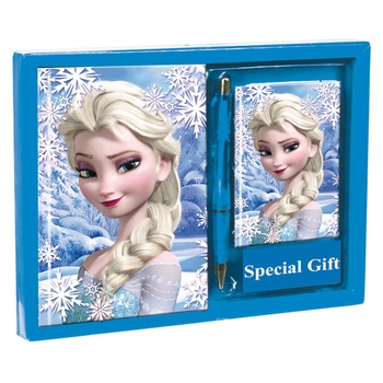 Jurnal copii Disney - Frozen - Elsa + bonus carticica pentru telefoane si pix Jurnal copii Disney - Frozen - Elsa + bonus carticica pentru telefoane si pix
