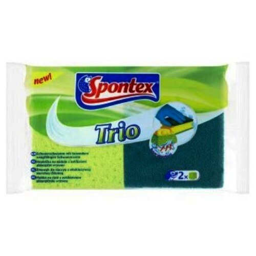 Burete de bucatarie Spontex Trio cu maner 2buc