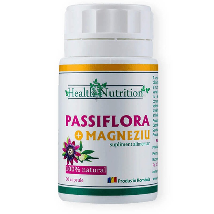 Passiflora si Magneziu Health Nutrition 90 capsule