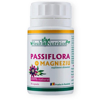Passiflora si Magneziu Health Nutrition 90 capsule Passiflora si Magneziu Health Nutrition 90 capsule