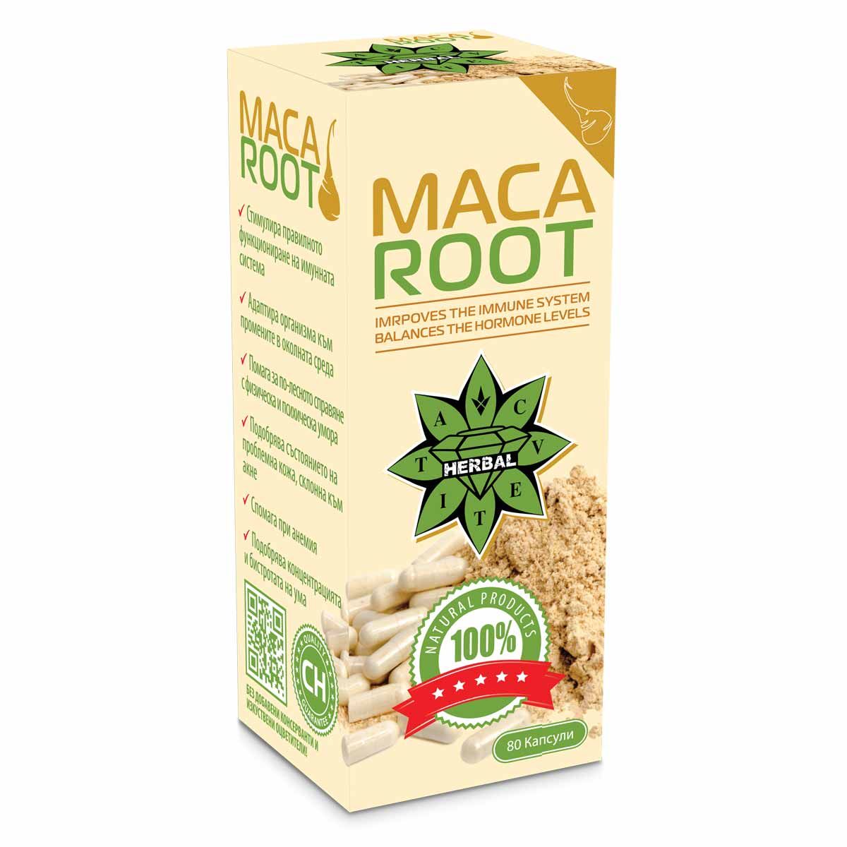 Suplimente alimentare Cvetita Herbal Maca Root, radacina de maca, 80 capsule