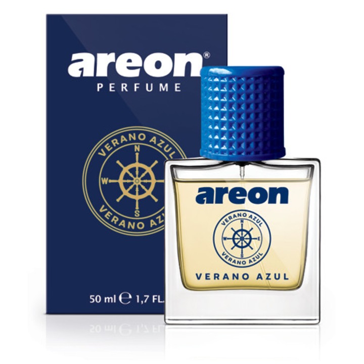 Течен ароматизатор за кола Areon Perfume 50 ml нов дизайн Verano Azul