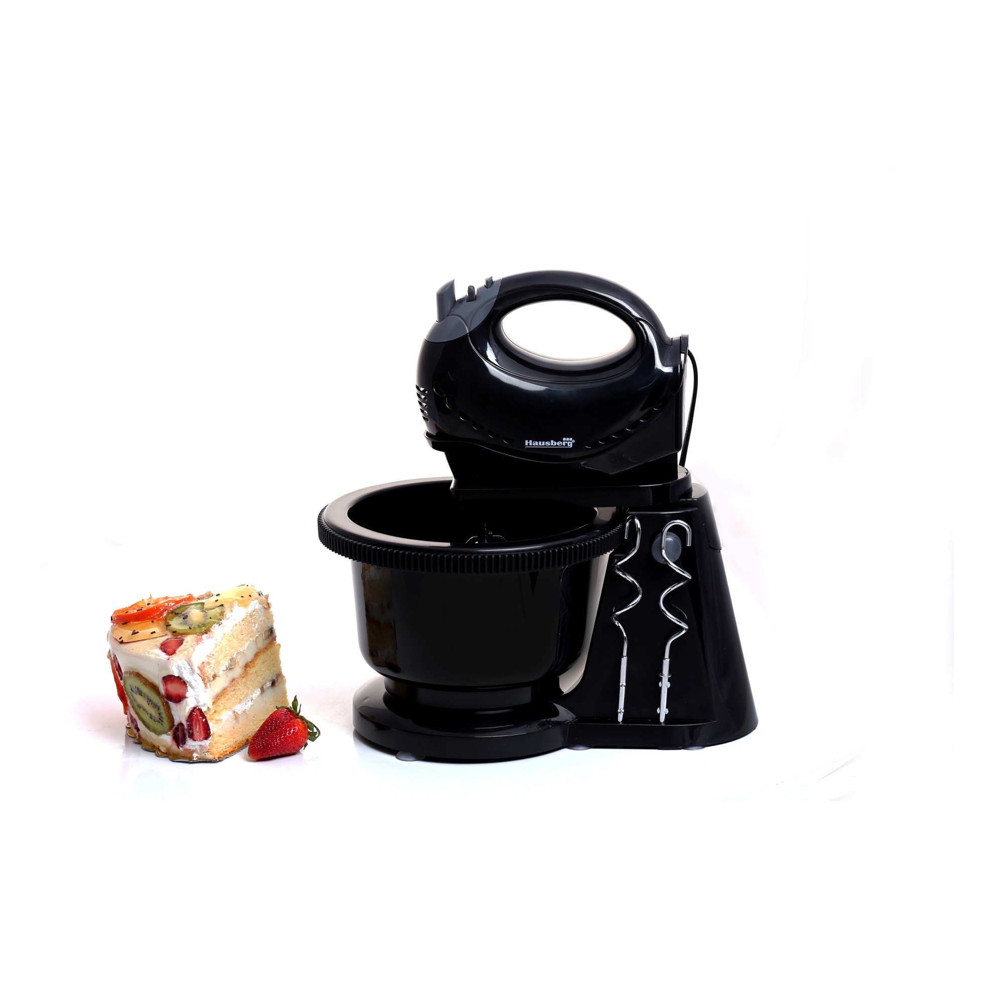 Mixer cu bol rotativ Hausberg HB-3519N,Capacitate 2L,Putere 300W,Negru