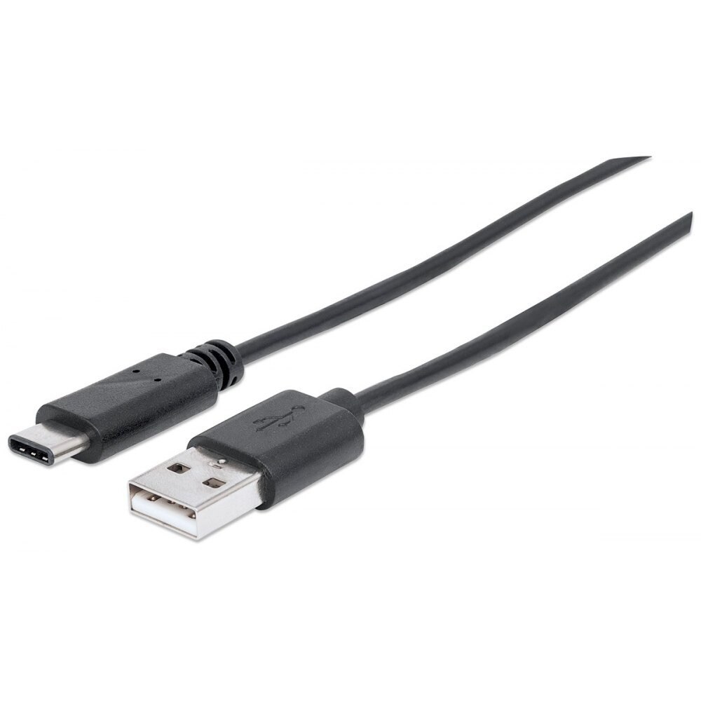 Cablu de date USB-A 2.0 la USB0C 3.1, Manhattan, 1m