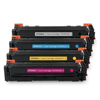 Set de 4 Cartuse Toner compatibile, original EPS, echivalent HP CF540X, CF541X, CF542X, CF543X, BK/C/M/Y, pentru HP Color Laserjet Pro M254DW, HP Color Laserjet Pro M254NW, HP Color Laserjet Pro M280NW, HP Color Laserjet Pro M281FDN, Set de 4 Cartuse Toner compatibile, original EPS, echivalent HP CF540X, CF541X, CF542X, CF543X, BK/C/M/Y, pentru HP Color Laserjet Pro M254DW, HP Color Laserjet Pro M254NW, HP Color Laserjet Pro M280NW, HP Color Laserjet Pro M281FDN,