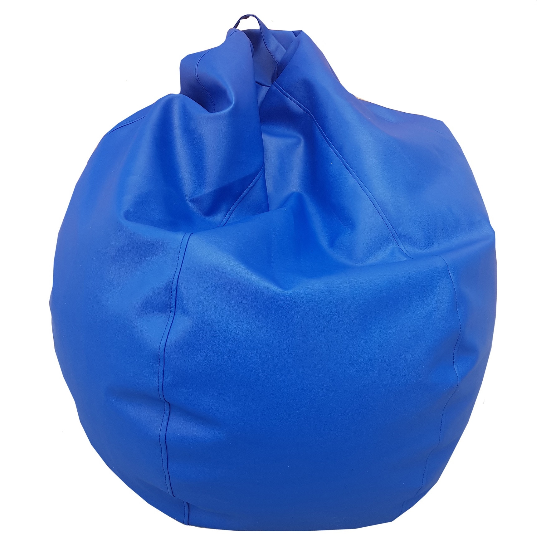 Fotoliu Puf BEAN BAGS, tip para, cu maner, piele ecologica, pentru interior/exterior, Albastru