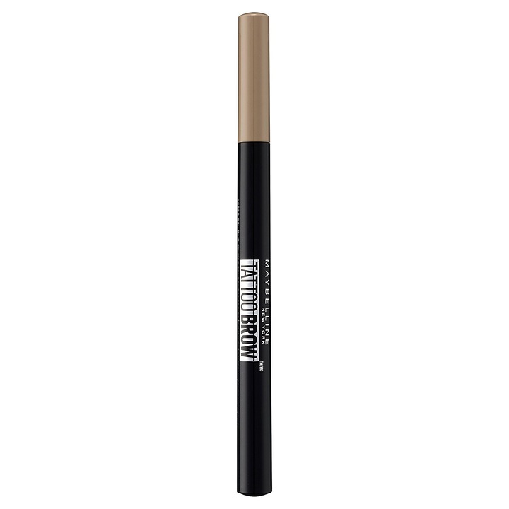 Creion pentru sprancene carioca Maybelline New York Brow Tattoo Micro Pen Tint 100 Blonde, 4.6 g