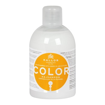 Sampon color cu ulei de seminte de in si filtru UV KJMN Kallos 1000ml Sampon color cu ulei de seminte de in si filtru UV KJMN Kallos 1000ml