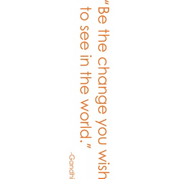 Be the change - Sticker Decorativ - Portocaliu - 180 x 40 cm Be the change - Sticker Decorativ - Portocaliu - 180 x 40 cm