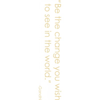 Be the change - Sticker Decorativ - Bej - 180 x 40 cm Be the change - Sticker Decorativ - Bej - 180 x 40 cm