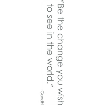 Be the change - Sticker Decorativ - Gri Metal - 180 x 40 cm Be the change - Sticker Decorativ - Gri Metal - 180 x 40 cm