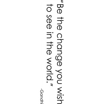 Be the change - Sticker Decorativ - Negru - 180 x 40 cm Be the change - Sticker Decorativ - Negru - 180 x 40 cm