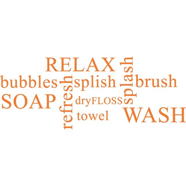 Improspatare zilnica - Sticker Decorativ - Portocaliu - 180 x 71 cm