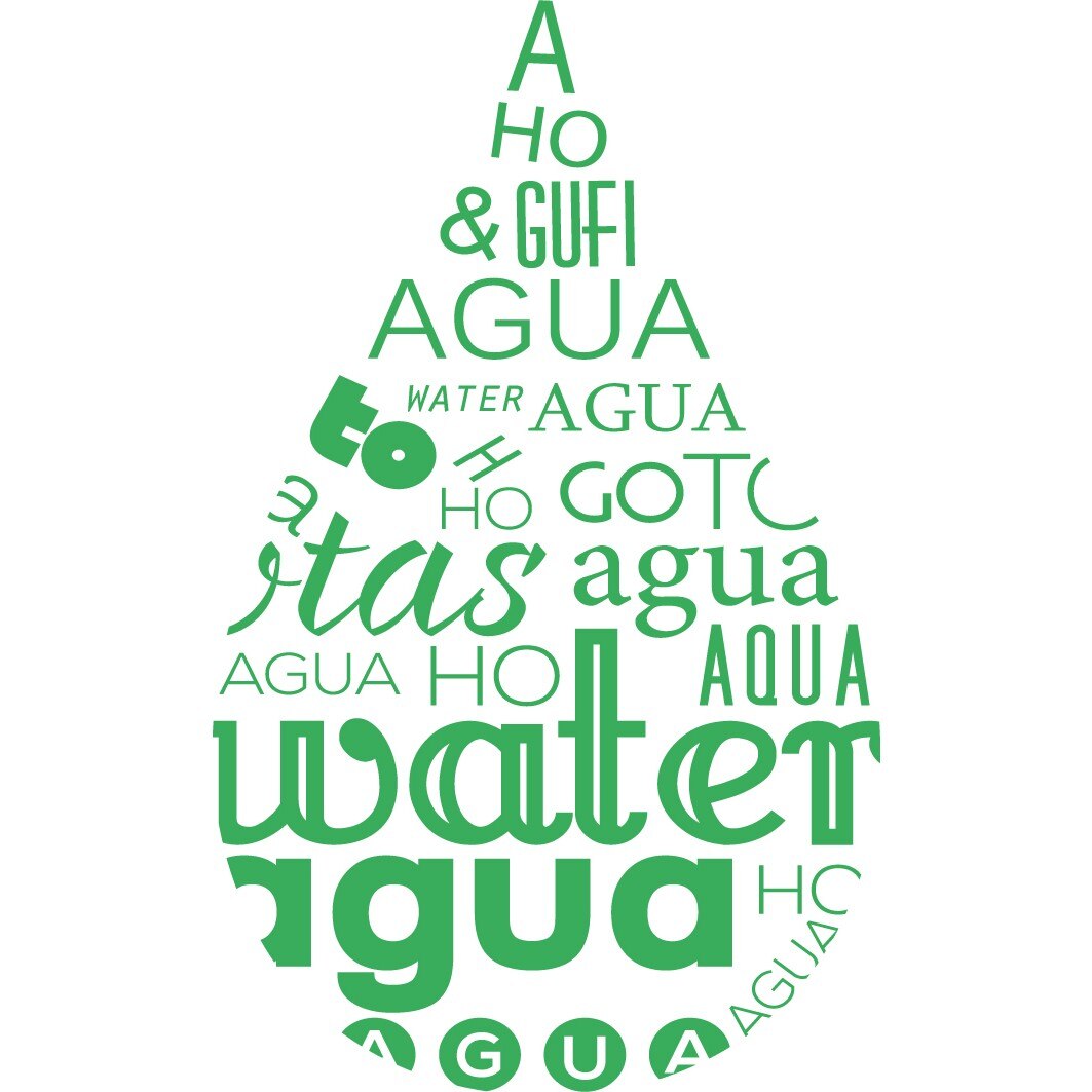 Picatura de apa - Sticker Decorativ - Verde - 55 x 89 cm