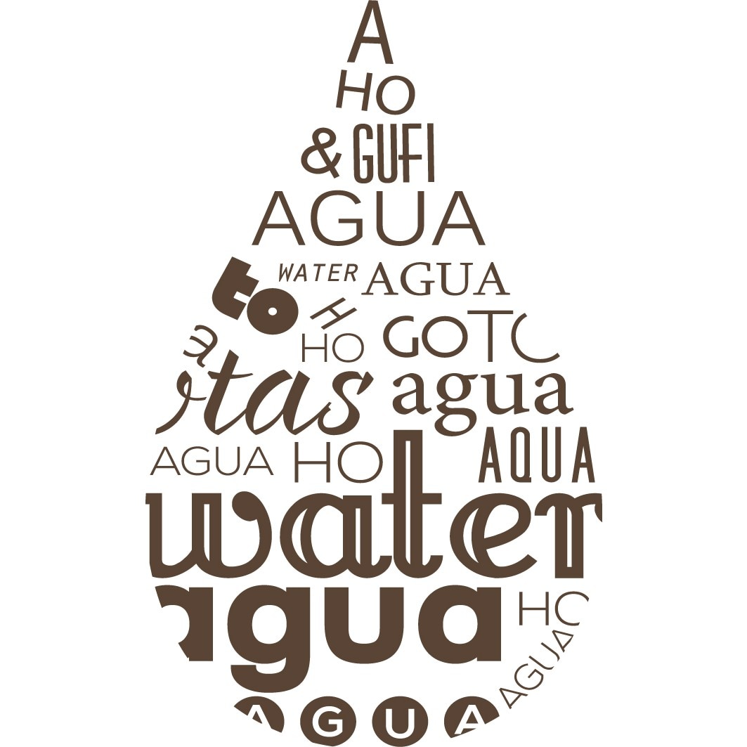 Picatura de apa - Sticker Decorativ - Choco - 55 x 89 cm