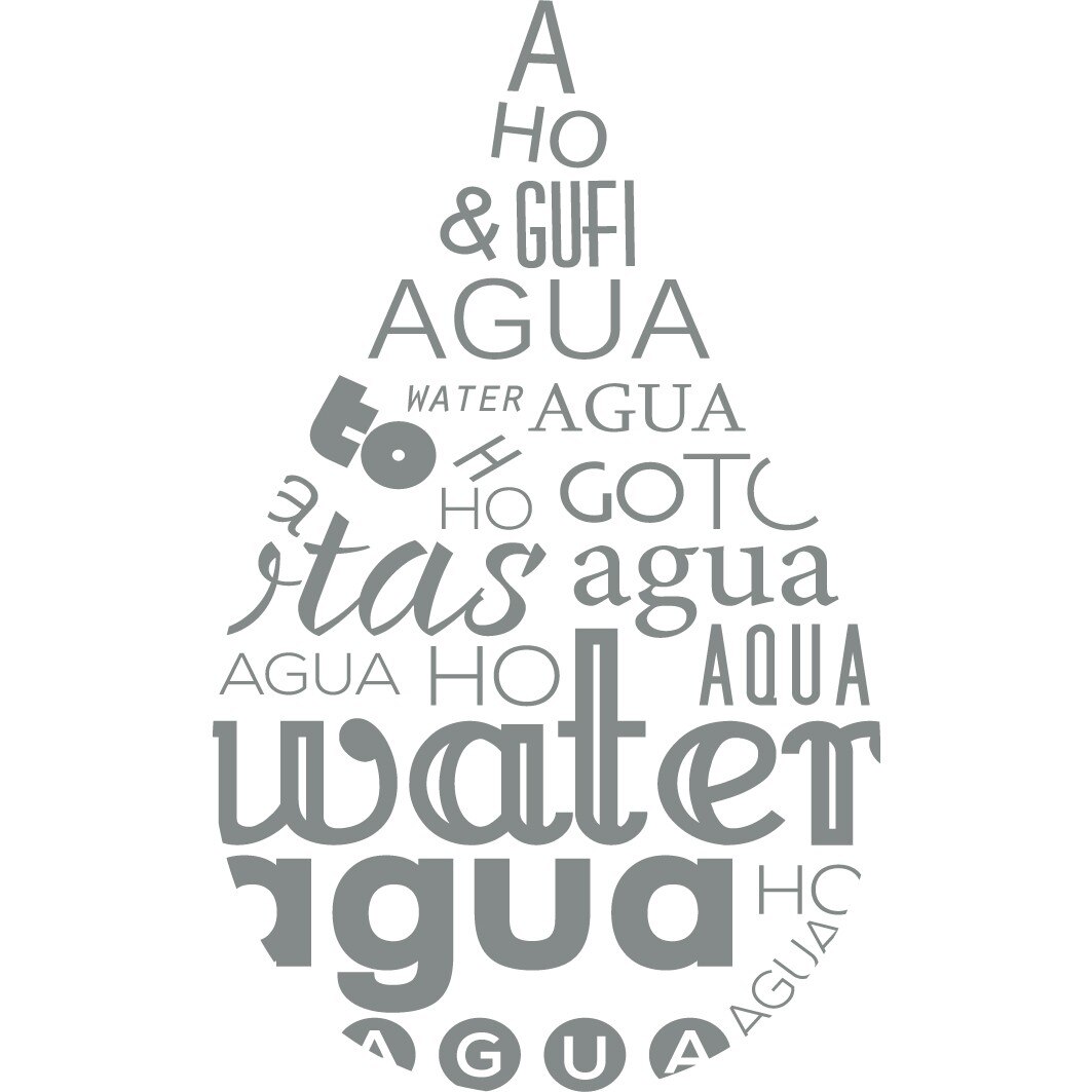 Picatura de apa - Sticker Decorativ - Gri Metal - 55 x 89 cm