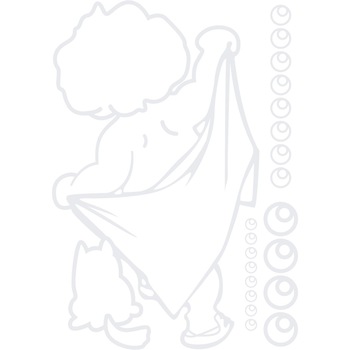 Baietasul ingrijit - Sticker Decorativ - Alb polar - 106 x 150 cm Baietasul ingrijit - Sticker Decorativ - Alb polar - 106 x 150 cm