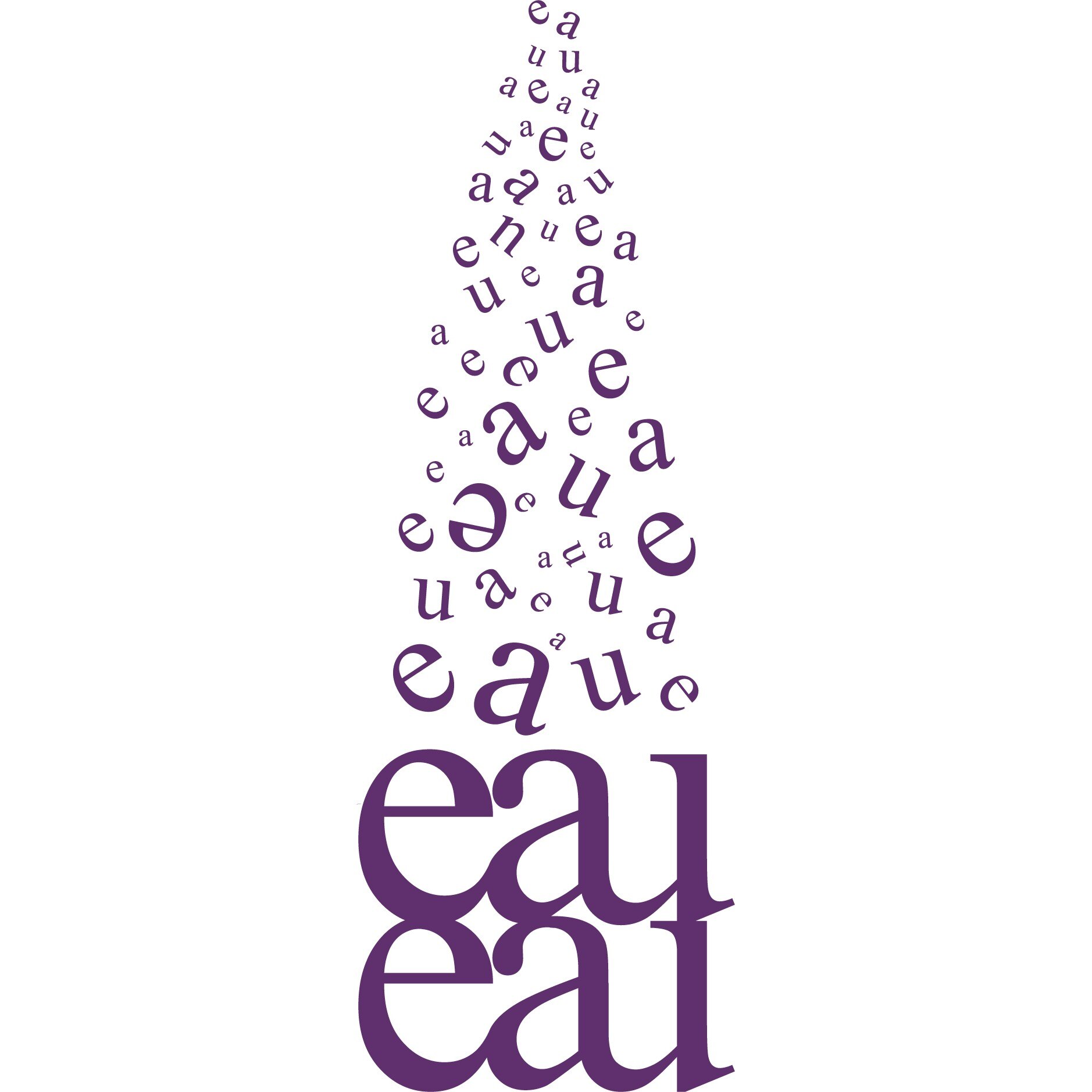 Eau - Apa - Sticker Decorativ - Indigo - 135 x 47 cm