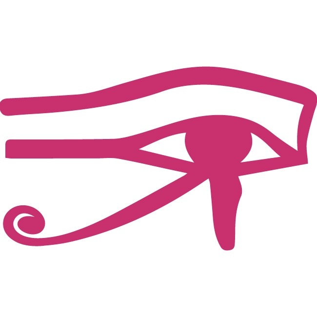 Ochiul lui Horus - Sticker Decorativ - Magenta - 160 x 93 cm