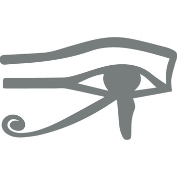 Ochiul lui Horus - Sticker Decorativ - Gri Metal - 160 x 93 cm Ochiul lui Horus - Sticker Decorativ - Gri Metal - 160 x 93 cm