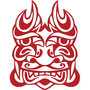 Zeul Tiki - Sticker Decorativ - Rosu Cardinal - 119 x 153 cm Zeul Tiki - Sticker Decorativ - Rosu Cardinal - 119 x 153 cm