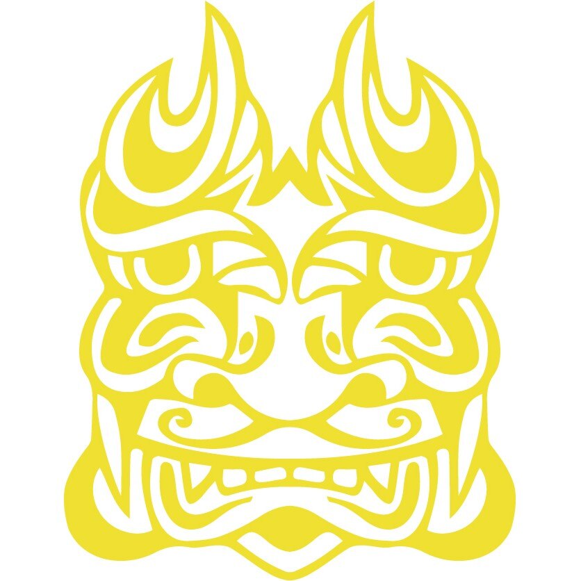 Zeul Tiki - Sticker Decorativ - Lemon - 119 x 153 cm