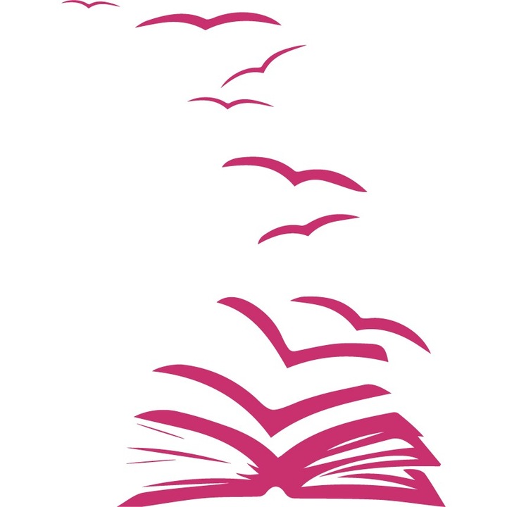 Sticker pentru biblioteca - Sticker Decorativ - Magenta - 119 x 157 cm