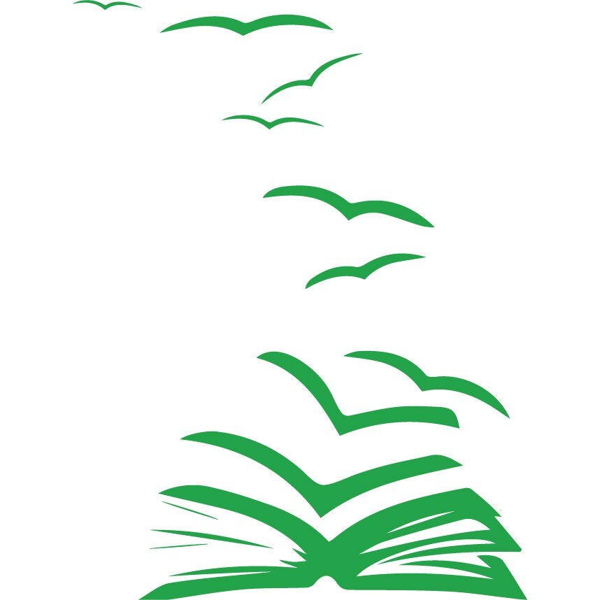 Sticker pentru biblioteca - Sticker Decorativ - Verde - 89 x 118 cm