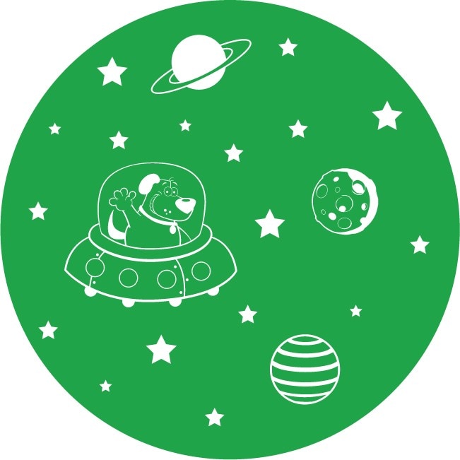 Laika - Sticker Decorativ - Verde - 89 x 89 cm